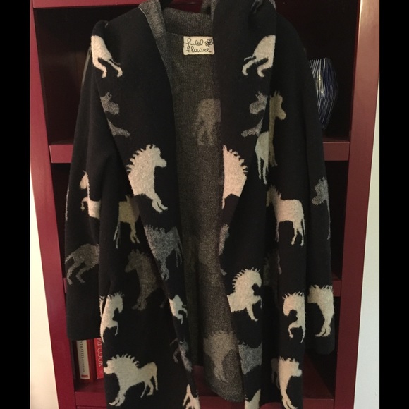 Anthropologie Pony Sweater Coat (sz. L)