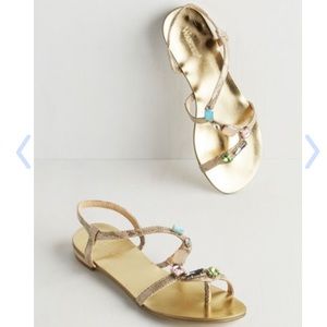 Gold sandals