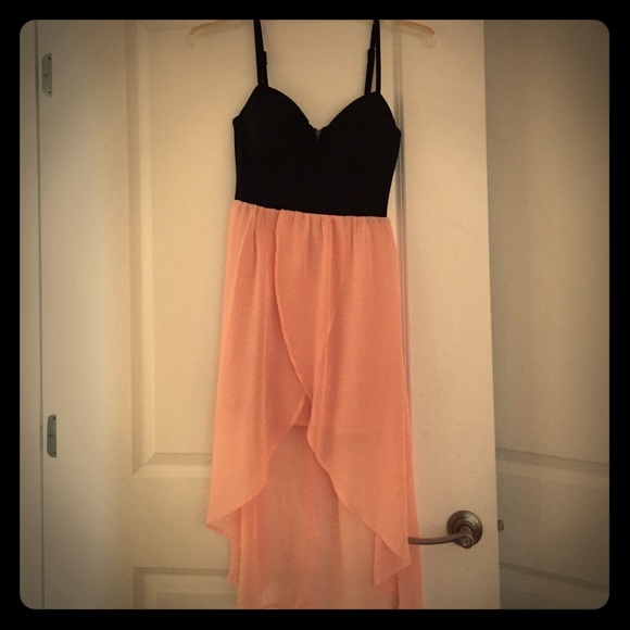 Black and Sheer High-Low