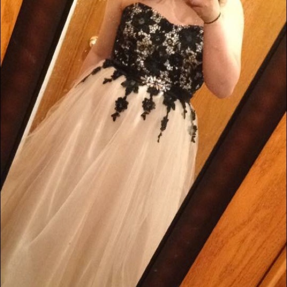 David's Bridal Masquerade Gown