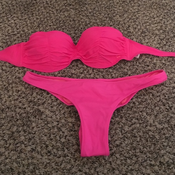 Pink bathing suit set