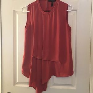 BCBG asymmetric flowy top in size xxs