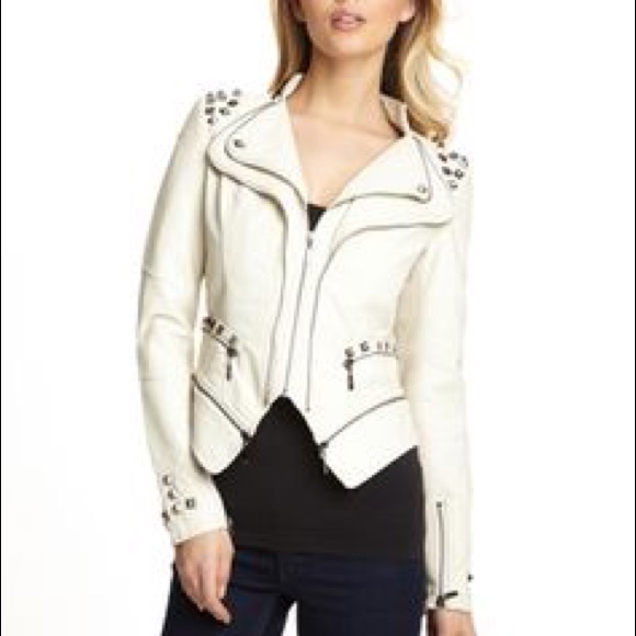 TCEC studded vegan leather jacket