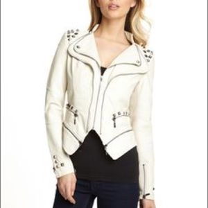 TCEC studded vegan leather jacket