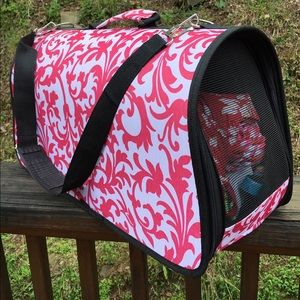 Pink and White Pet Carrier