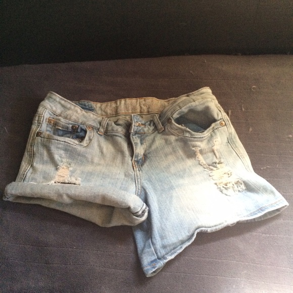 Light Wash Jean Shorts