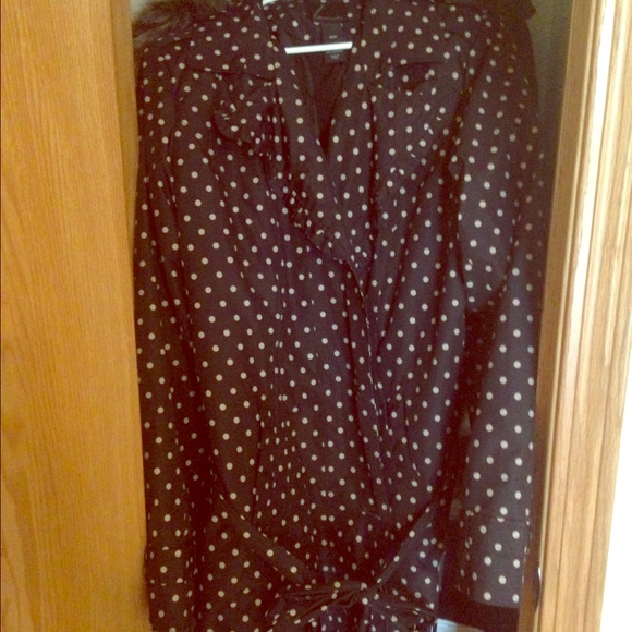 Lane Bryant polka dot trench coat