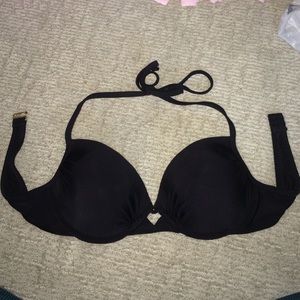 Basic black bikini top