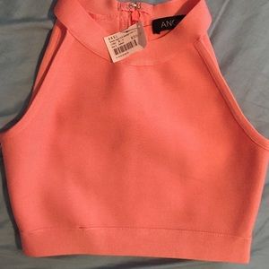 Peach angl crop top