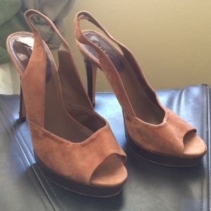Suede sling backs