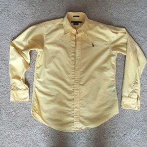 Polo yellow long sleeve shirt size 8