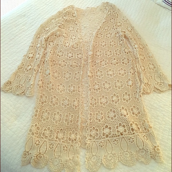 Brandy Melville crochet cardigan