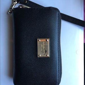 Black Michael kors  wristlet/wallet.