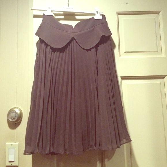 Pleated high waisted skirt
