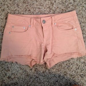 Light pink denim American Eagle shorts