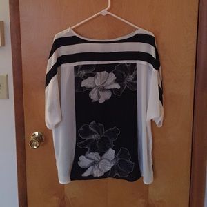 Hibiscus Flower Blouse