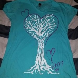 V neck religion shirt