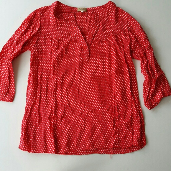 Polka Dot Red Top