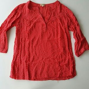 Polka Dot Red Top