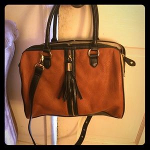 Steve Madden brown/cream leather purse