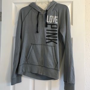 Victoria's Secret Pink grey hoodie size large