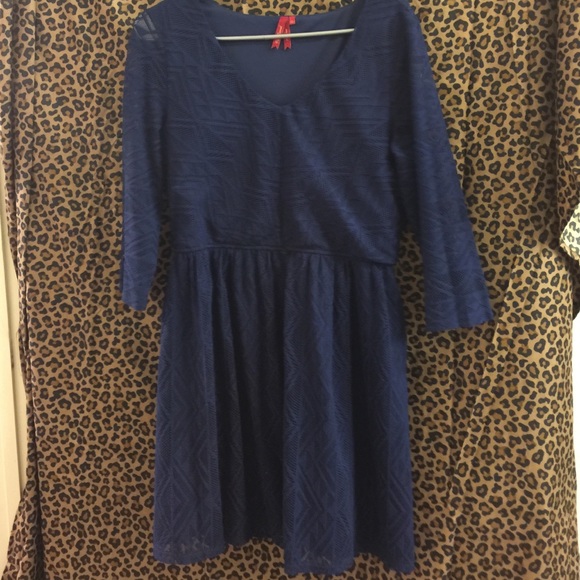 Lace Navy Blue Dress