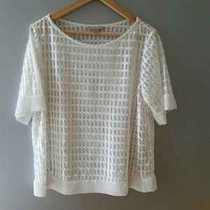 BANANA Republic Sheer Geometric Top reserved