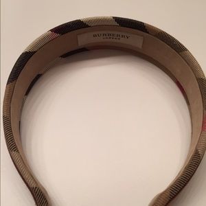 Burberry leather hair accessory