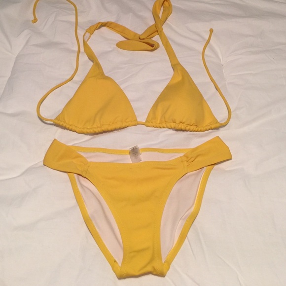 Yellow bikini