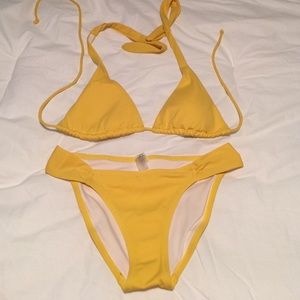 Yellow bikini