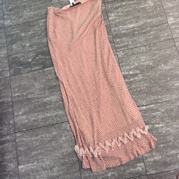 Guerriero beaded skirt with fur at the bottom - Picture 3 of 3