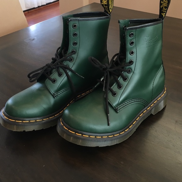 Green Dr Martens