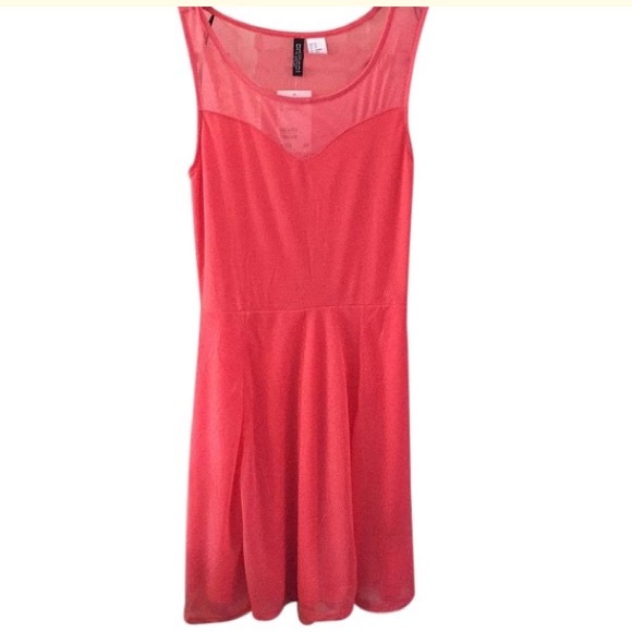 Pink mesh dress