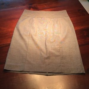 H&M Gray lined work skirt