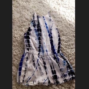 Tie Dye Halter Neck Romper