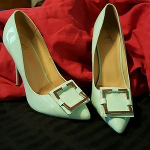 Madison By Shoe Dazzle - Tomoko 4 1/4" Mint Green