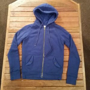 For srbean84  Blue Sweat Hoodie Sherpa Fleece