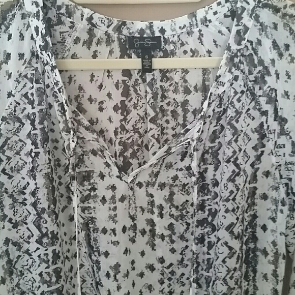 Jessica Simpson semi sheer top - Picture 2 of 4