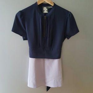 Two Tone Anthropologie Blouse
