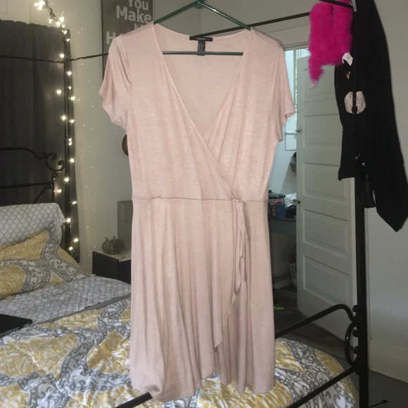 Forever 21 Taupe Wrap Dress