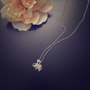 Silver elephant necklace