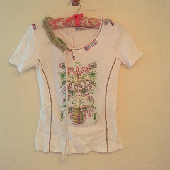 Made in Paris Embroidered Tee.