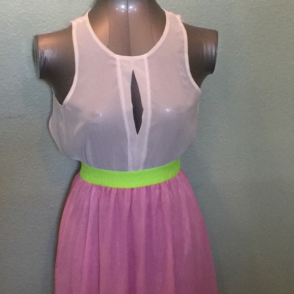 Sheer Cutout Maxi Dress Sz Small - Picture 2 of 4