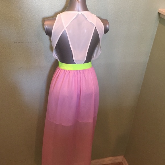Sheer Cutout Maxi Dress Sz Small - Picture 4 of 4