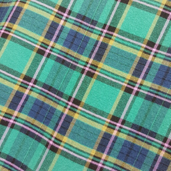 Splendid Green Plaid Blouse - Picture 3 of 4