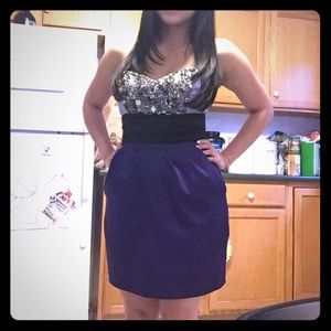 *MOVING SALE* Bebe Strapless Embellished Dress