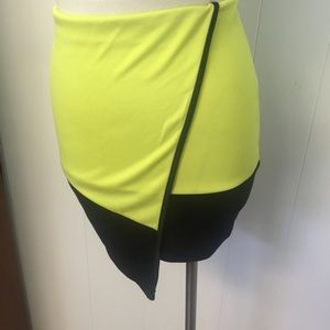 Lime and black skirt
