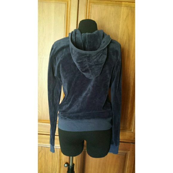 Juicy Couture navy velour jacket - Picture 3 of 4