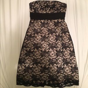 Black Lace White House Black Market Dress