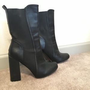 Asos Truffle collection. Black  heeled boots.
